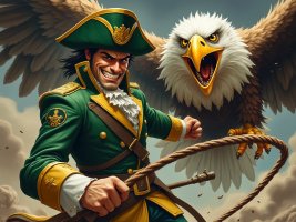 Cartoon Patriot Fighting Golden eagle with a whip.jpeg